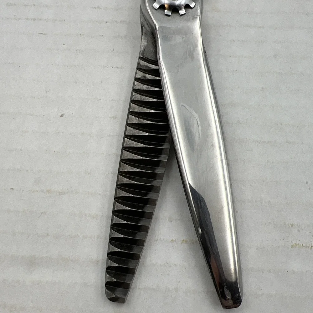 Domestic Stainless Steel Pinking Shears Without Box Vintage Made‎ In USA